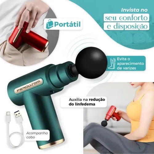 Pistola Massageadora Elétrica Fitgrace