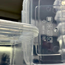 Kit Marmitas 800ml com travas transparente Reutilizáveis Fitgrace